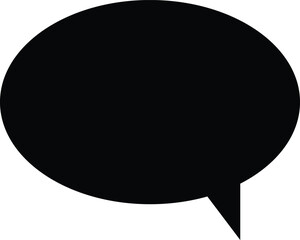 Simple Black Speech Bubble