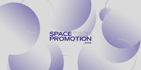 Grey background with gradient circles composition. 