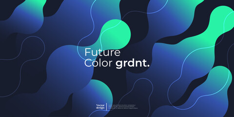 Abstract dark background with gradient geometric shapes. 