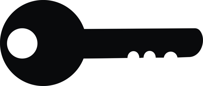 Simple Key Silhouette for Security Access Solutions