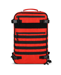 Red and black backpack