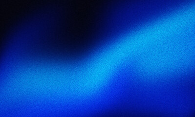 Dark black blue grainy noise grungy texture background, abstract color gradient, with shine bright light and glow template poster header backdrop cover design