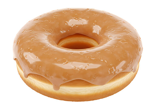 Delicious glazed donut craving satisfaction sweet treat
