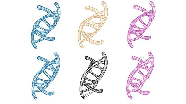 Genetic DNA Helix Patterns Biology  Medical Science