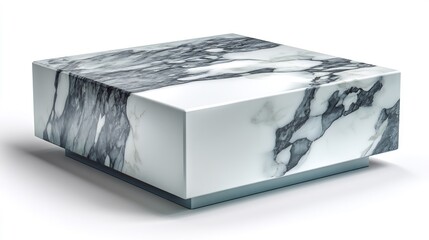 A modern, geometric, and artistically patterned block, featuring a marbled aesthetic, ideal for design and decor.