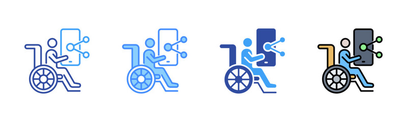 Social Media Icon, Multi Styles Icon Set