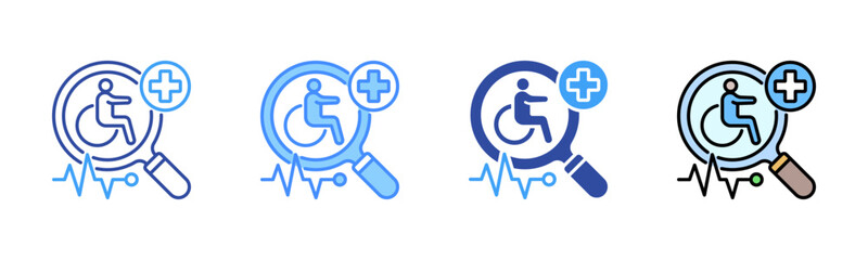 Diagnosis Icon, Multi Styles Icon Set