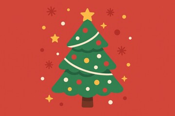 Fototapeta premium Festive Christmas tree background
