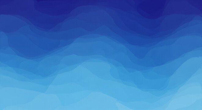 Abstract blue waves flowing layered gradient background