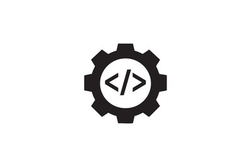 Software development vector icon. Editable line icon.