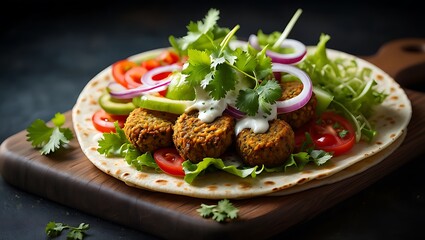 A gourmet appetizer plate featuring a salmon sandwich, fresh tomato and basil bruschetta, and tomato and cheese bruschetta