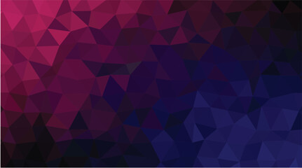 Deep Indigo and Magenta Low Poly Abstract Background with Dramatic Gradient Effect