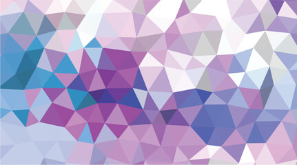 Pastel Pink, Purple, and Blue Low Poly Geometric Abstract Wallpaper and Texture