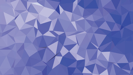 Deep Periwinkle Monochromatic Low Poly Geometric Abstract Background Texture