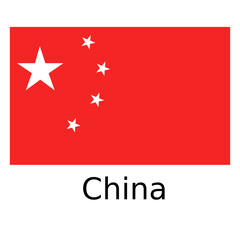 CHINA FLAG VECTOR DESIGN