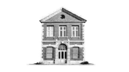 Transparent House Design Background. Pop estate collage with quirky windows for architecture illustration bg..