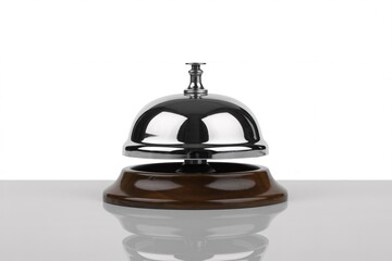 Service bell hotel concierge reception desk call attention assistance needed