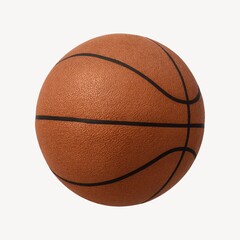 Fototapeta premium Realistic textured basketball image.