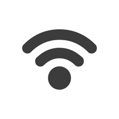 WIFI icon on White Background Vector Art Illustration on white background.