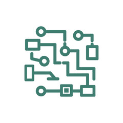 Chip icon on White Background Vector Art Illustration on white background.