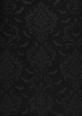 Gothic bats ornate pattern