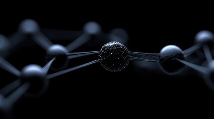 Dark, intricate molecular structure