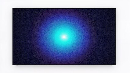 Naklejka premium Bright blue light at the center radiating outward on a dark background.