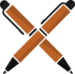 Vector illustration of pen isolated on transparent background