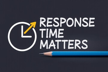 Response time matters concept: improving customer service and business success