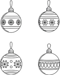 Christmas ornaments holiday decorations baubles festive winter season celebration