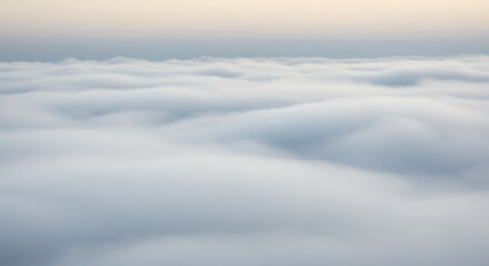 Aerial View of Clouds at Sunrise