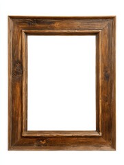wooden frame for painting or picture on white background with clipping path no logos no brands ar 34