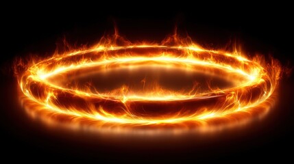 Fiery ring of flames