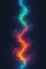 Cosmic Stream: A colorful, flowing cloud swirls against a dark sky backdrop.