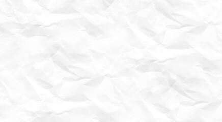 Crumpled on white background paper texture. white paper texture