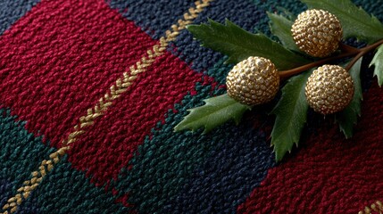 scottish tartan design, luxurious scottish plaid design with thistle and whisky glass motifs, perfect for upscale packaging and event branding