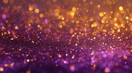 Obraz premium abstract blurred glitter background in purple and gold