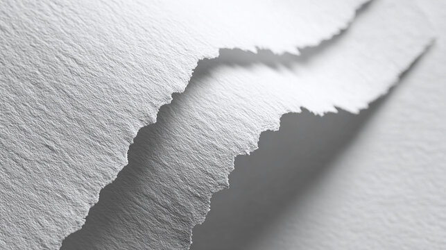 Torn paper edges with a textured surface, showcasing the delicate details and raw aesthetic 