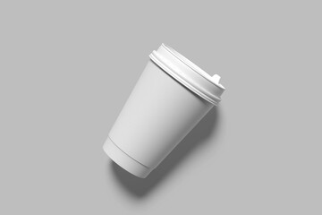 Coffee Cup Blank Mockup realistic and shadow