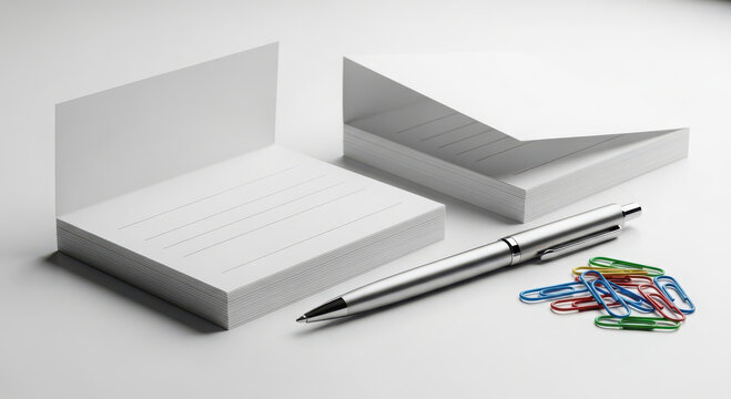 Clean desk supplies for organization and productivity - Powered by Adobe