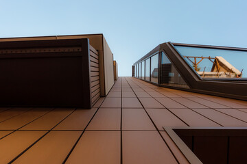 Modern Glass and Steel Building Facade in Poznań Poland. Contemporary Architecture for Real...