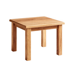 Modern light wood coffee table or nightstand, furniture item isolated