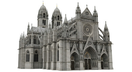 Fototapeta premium Beautiful view of the basilica of sainteannedebeaupr