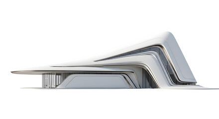 a modern architectural building with a futuristic design