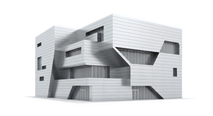 Modern architectural building, a concept of contemporary design