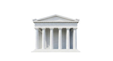 Fototapeta premium Classical greek temple with white columns for architecture