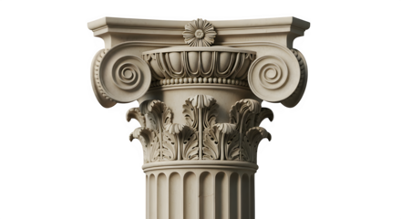 Ionic capital, a classical architectural element of a column