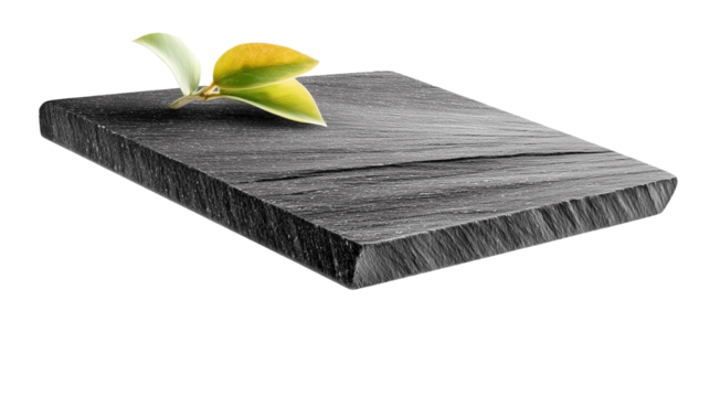 Stone countertop on white background For mounting product display or key visual layout.