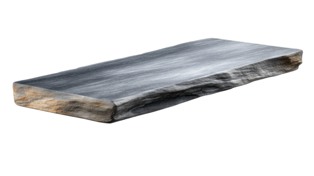 Stone countertop on white background For mounting product display or key visual layout.