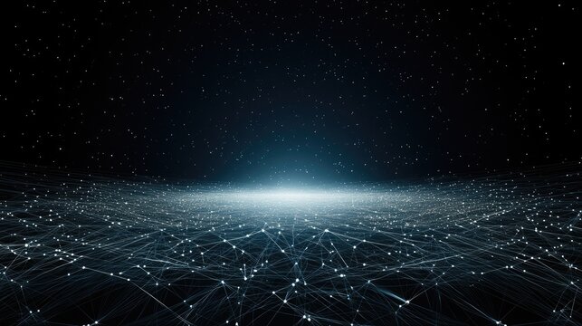 A vibrant urban environment is illuminated by skyscrapers integrating smart city technology and digital networks during twilight